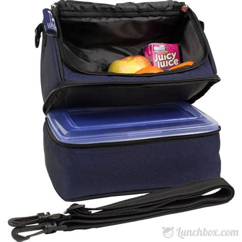 metal lunch box dome navy|Double Decker Lunch Box .